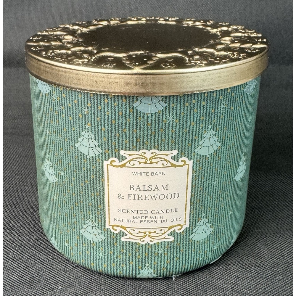 Bath & Body Works Balsam & Firewood 14.5 oz 3 Wick Candle